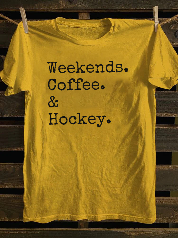 Weekends Coffee And Hockey T-Shirt