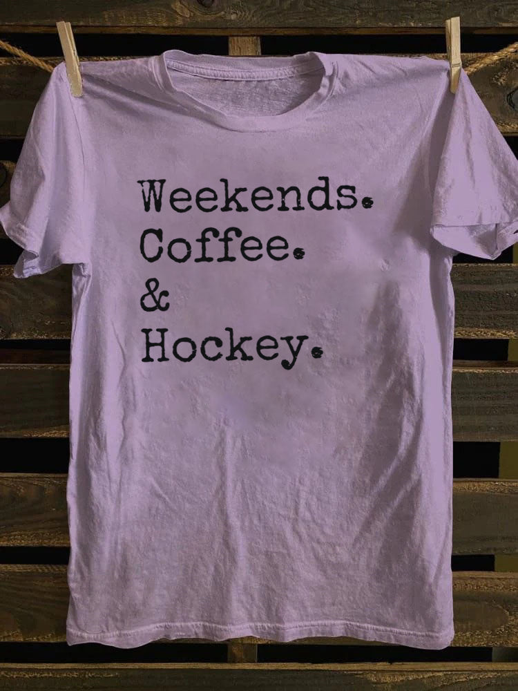 Weekends Coffee And Hockey T-Shirt