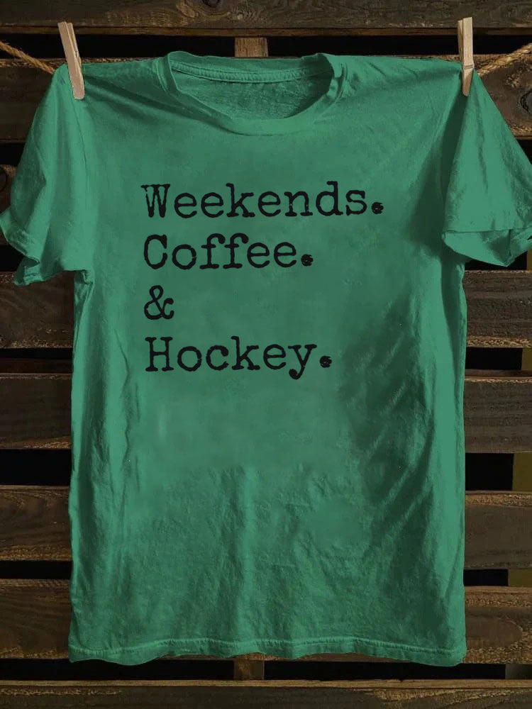 Weekends Coffee And Hockey T-Shirt