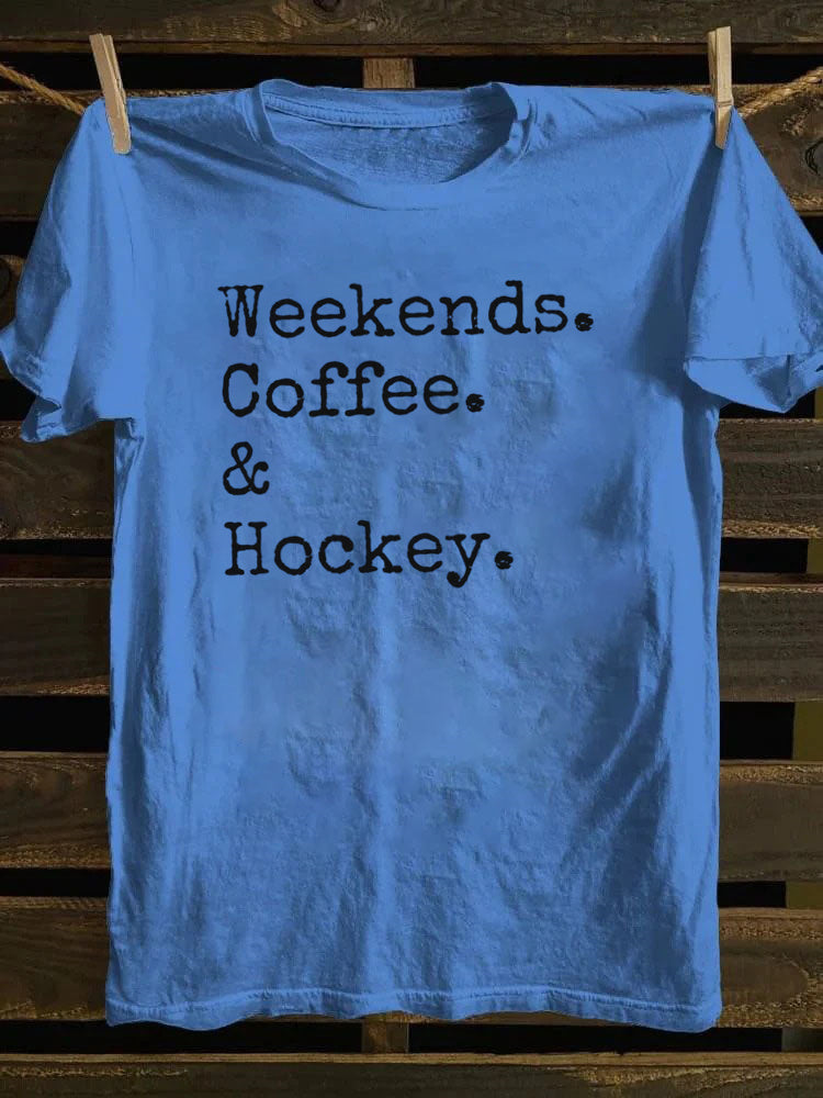 Weekends Coffee And Hockey T-Shirt