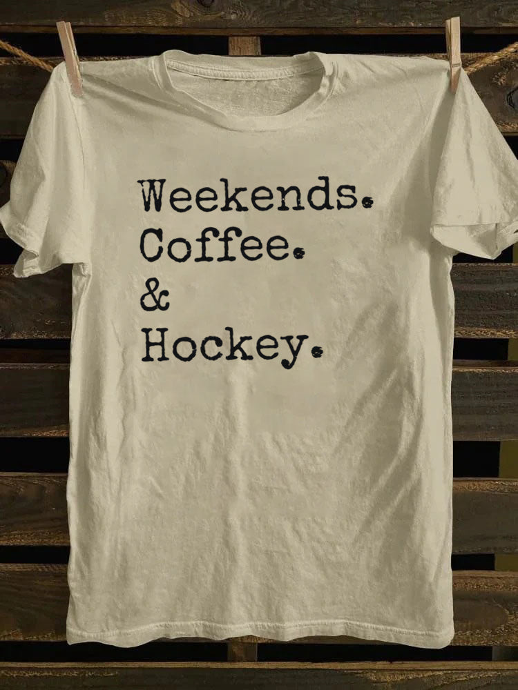 Weekends Coffee And Hockey T-Shirt