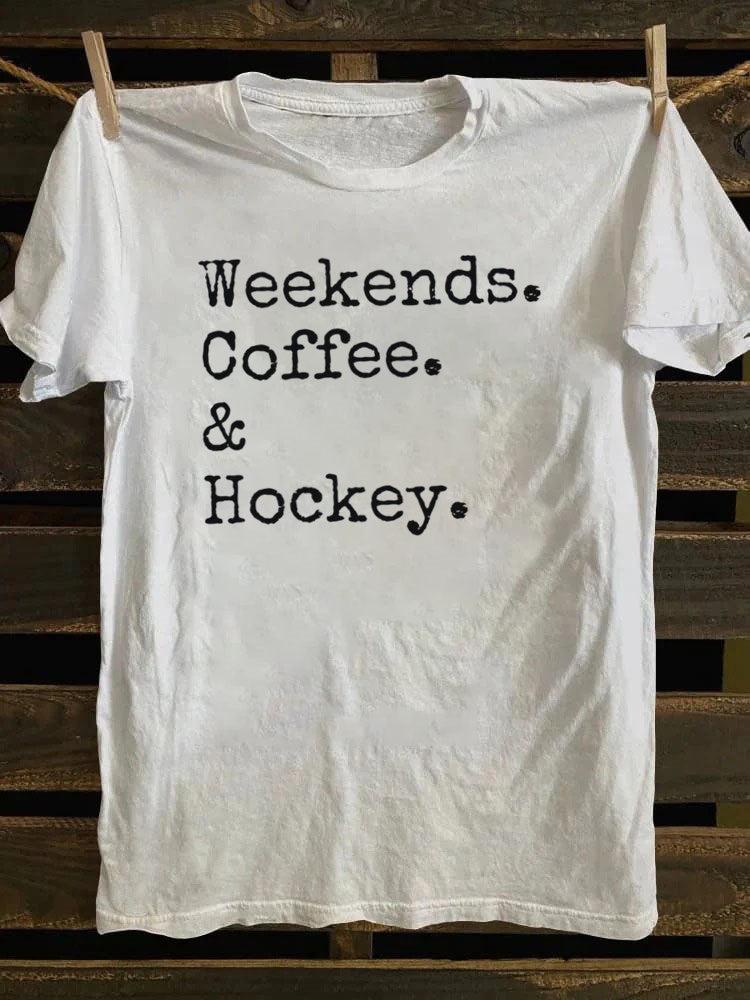 Weekends Coffee And Hockey T-Shirt