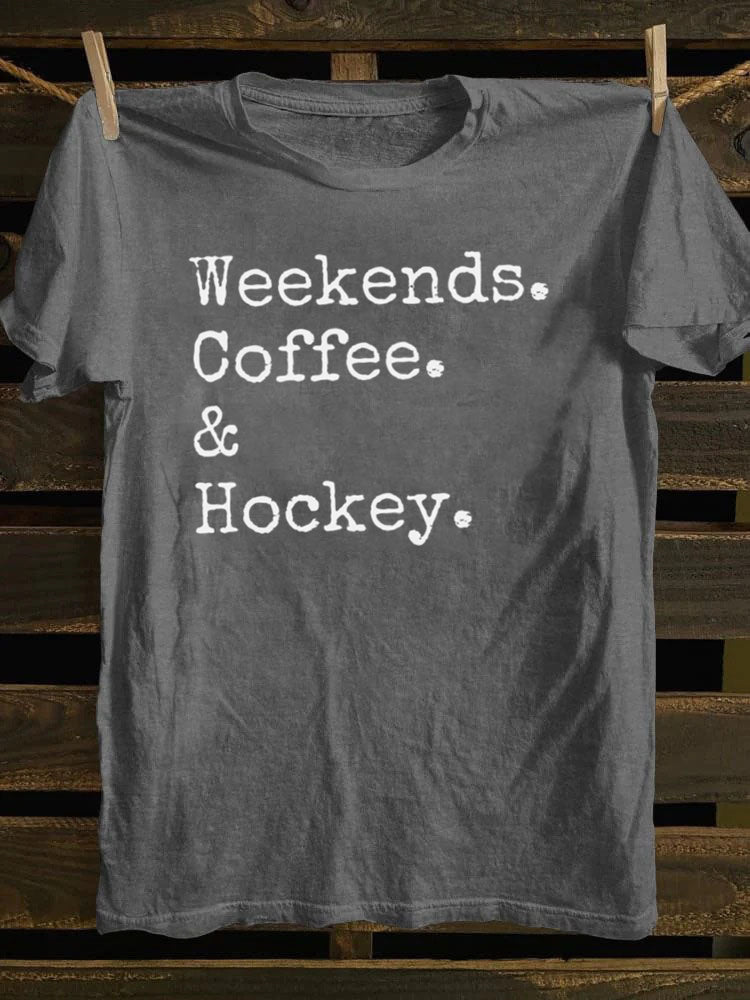 Weekends Coffee And Hockey T-Shirt