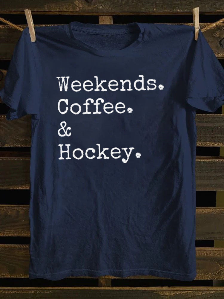 Weekends Coffee And Hockey T-Shirt