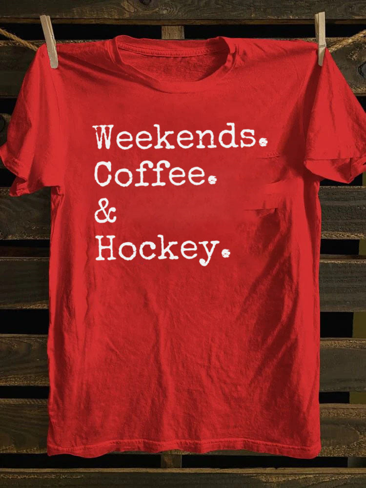 Weekends Coffee And Hockey T-Shirt