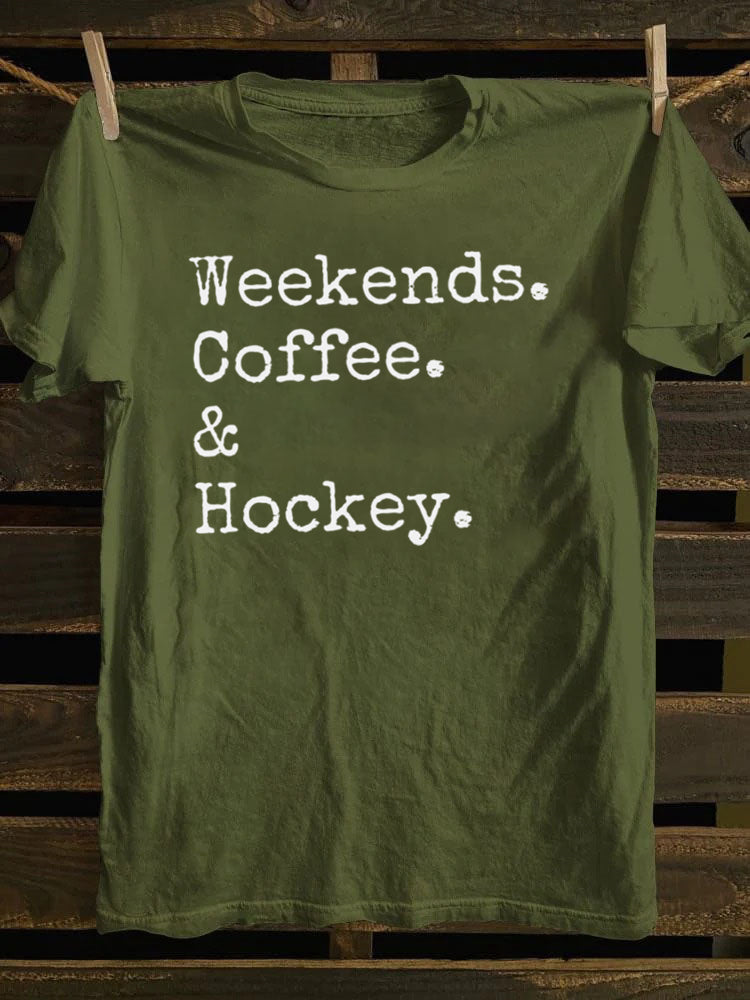 Weekends Coffee And Hockey T-Shirt