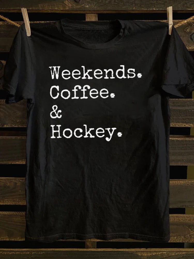 Weekends Coffee And Hockey T-Shirt