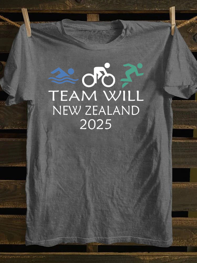 Custom Triathlon Crew  Sport Team T-Shirt