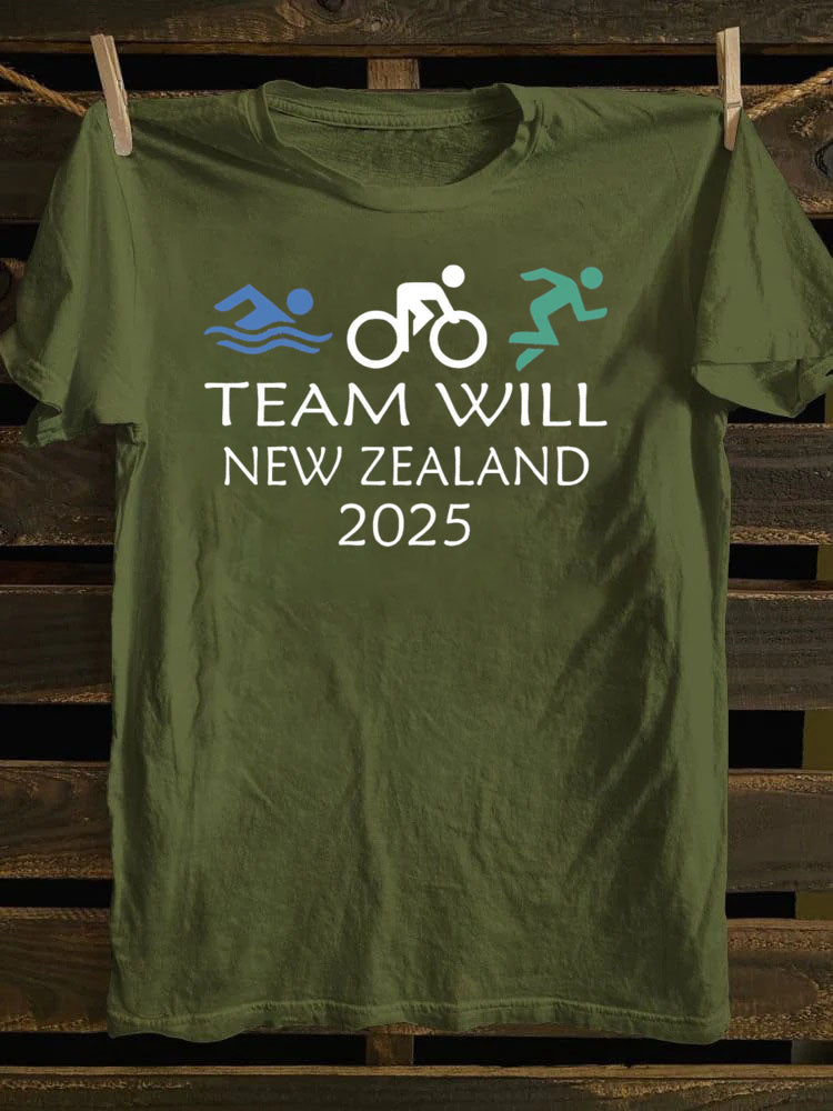Custom Triathlon Crew  Sport Team T-Shirt