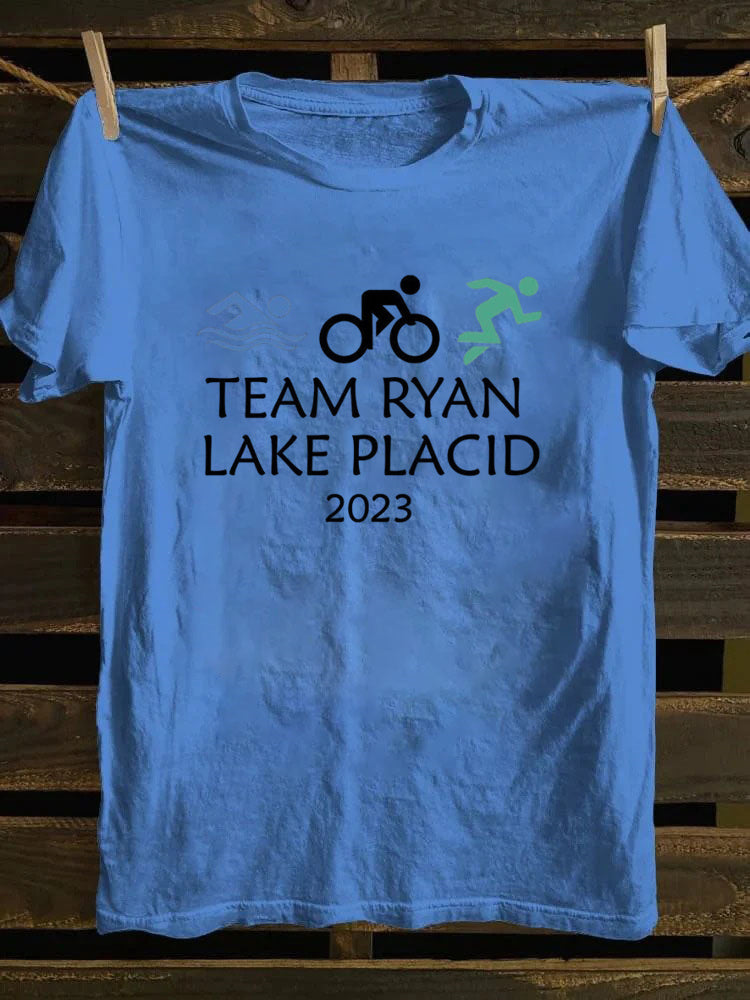Custom Triathlon Crew  Sport Team T-Shirt