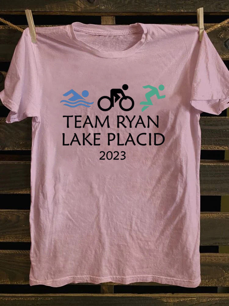 Custom Triathlon Crew  Sport Team T-Shirt
