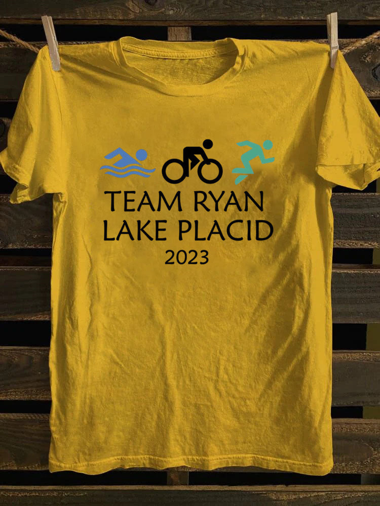 Custom Triathlon Crew  Sport Team T-Shirt