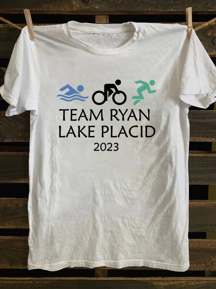 Custom Triathlon Crew  Sport Team T-Shirt