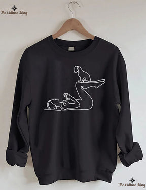 Yoga With Dog Sweatshirt