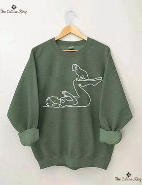 Yoga With Dog Sweatshirt