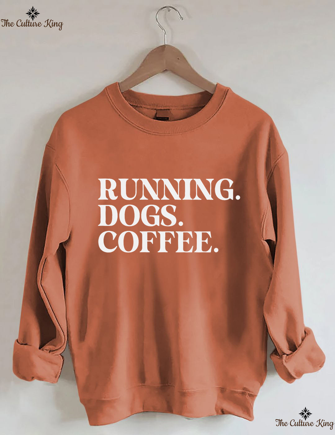 Running Dogs and Coffee Sweatshirt (You can customize this sweatshirt)