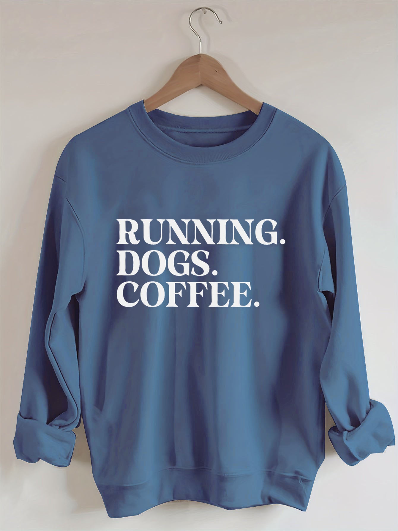 Running Dogs and Coffee Sweatshirt (You can customize this sweatshirt)