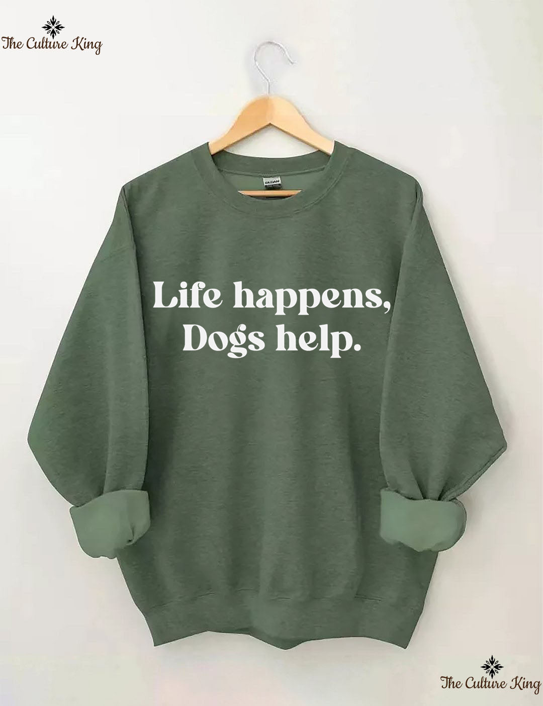 Life Happens Dogs Help Sweatshirt