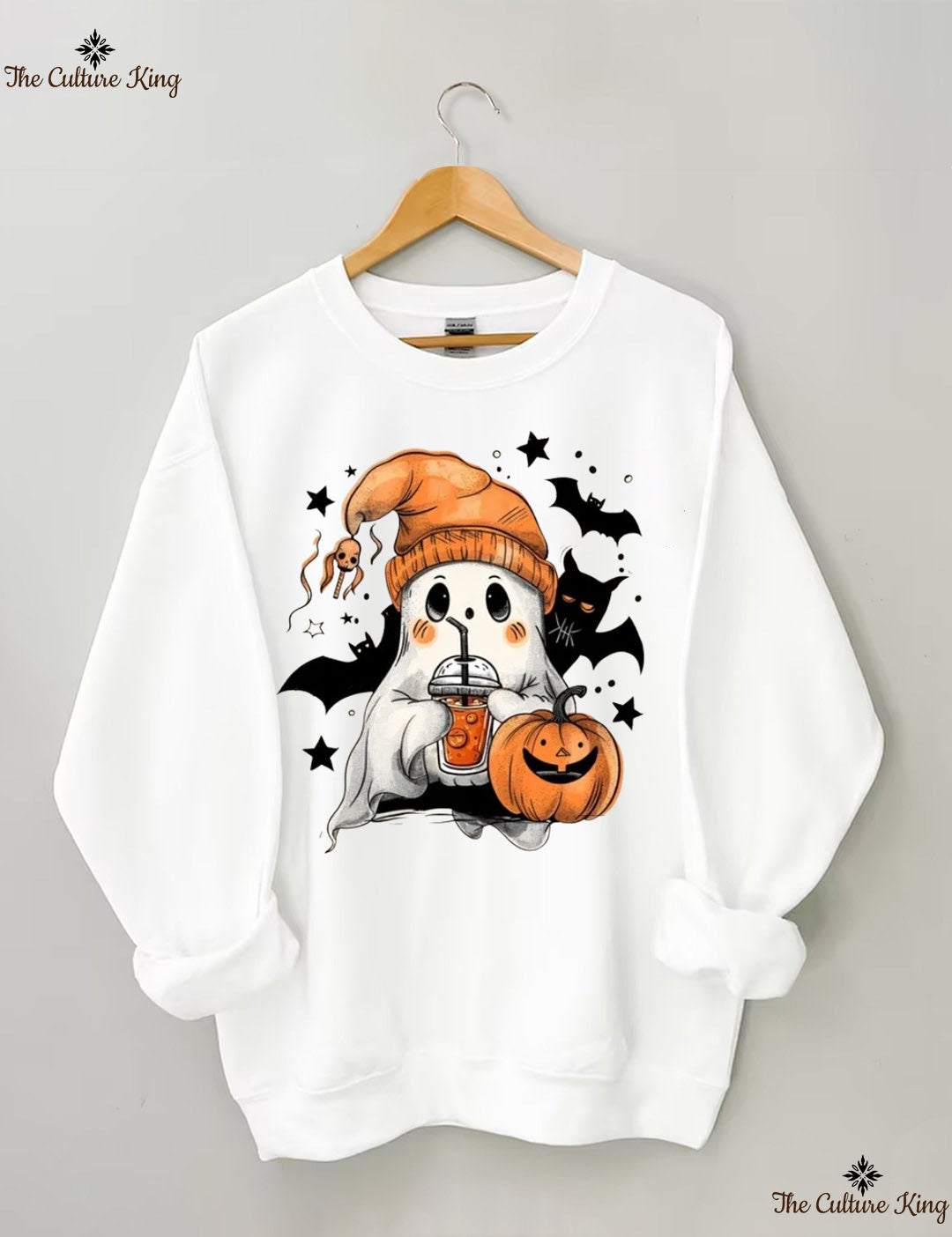 Ghost Pumpkin Ice Halloween Sweatshirt