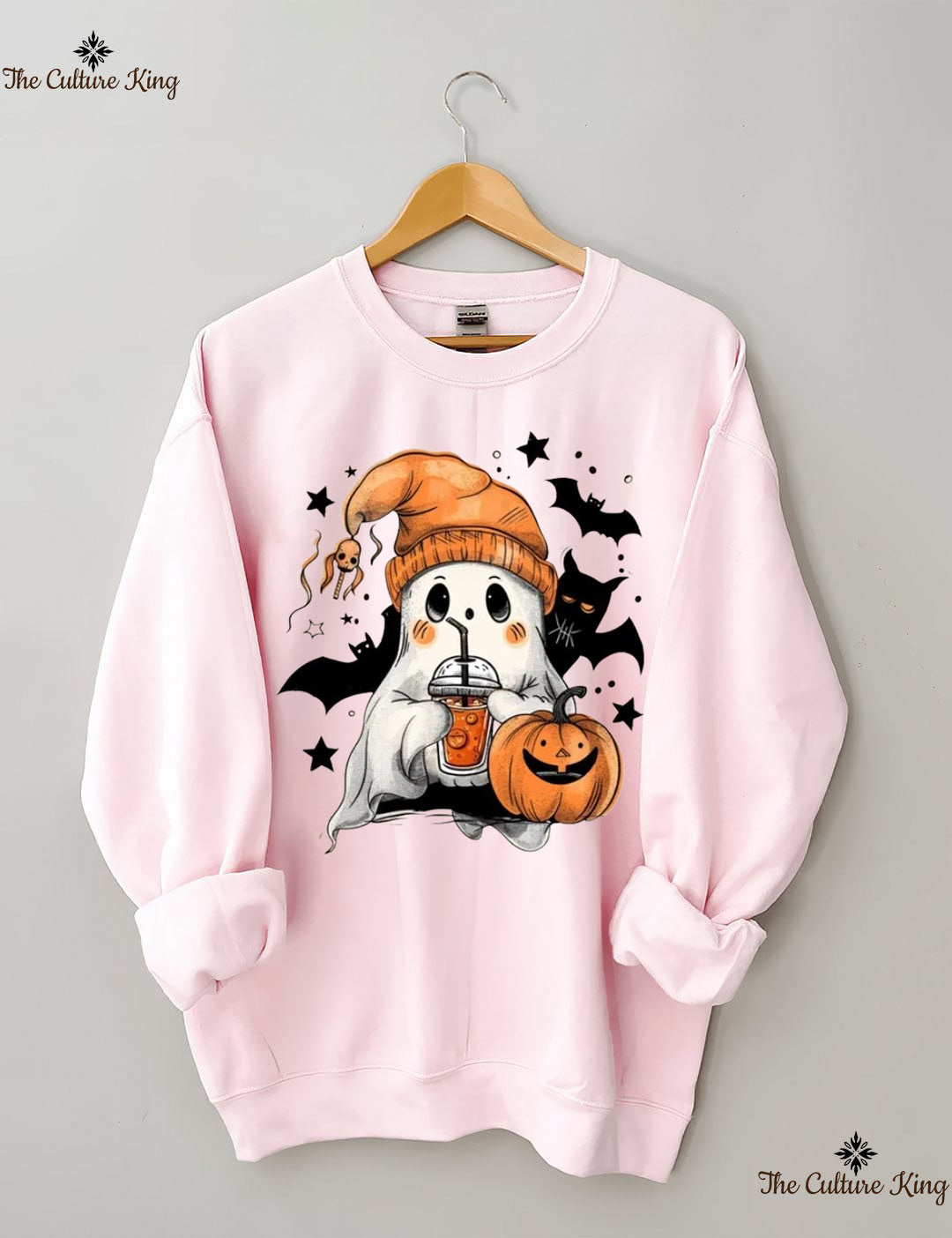 Ghost Pumpkin Ice Halloween Sweatshirt