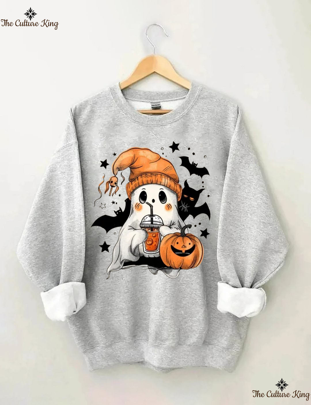 Ghost Pumpkin Ice Halloween Sweatshirt