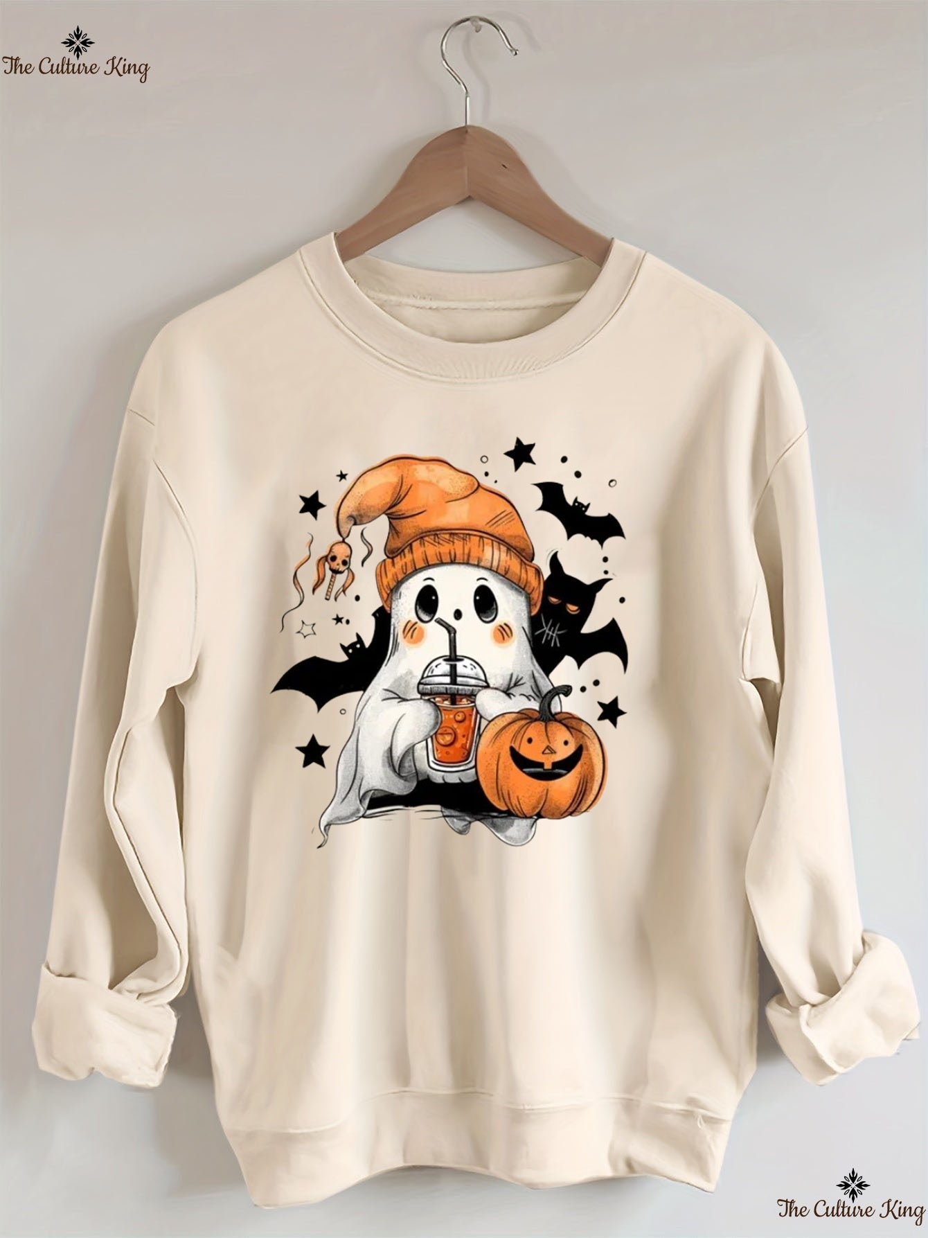 Ghost Pumpkin Ice Halloween Sweatshirt
