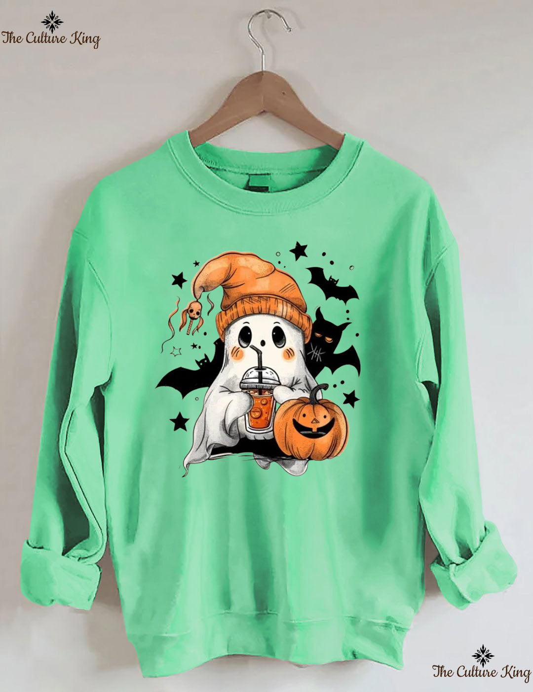 Ghost Pumpkin Ice Halloween Sweatshirt