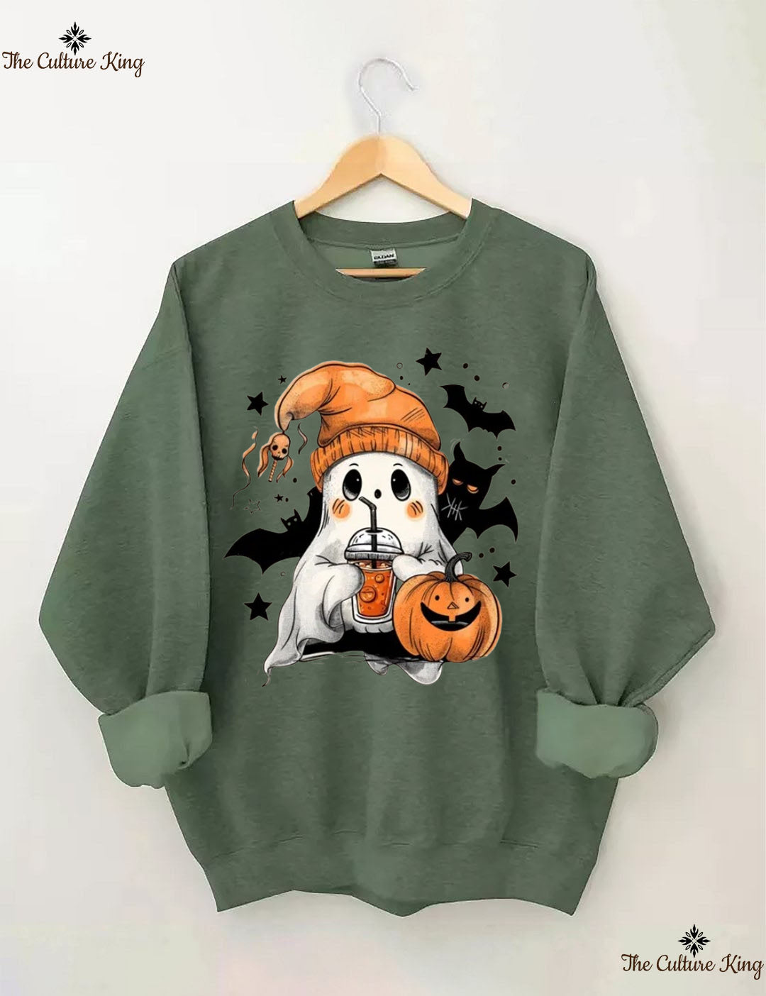 Ghost Pumpkin Ice Halloween Sweatshirt