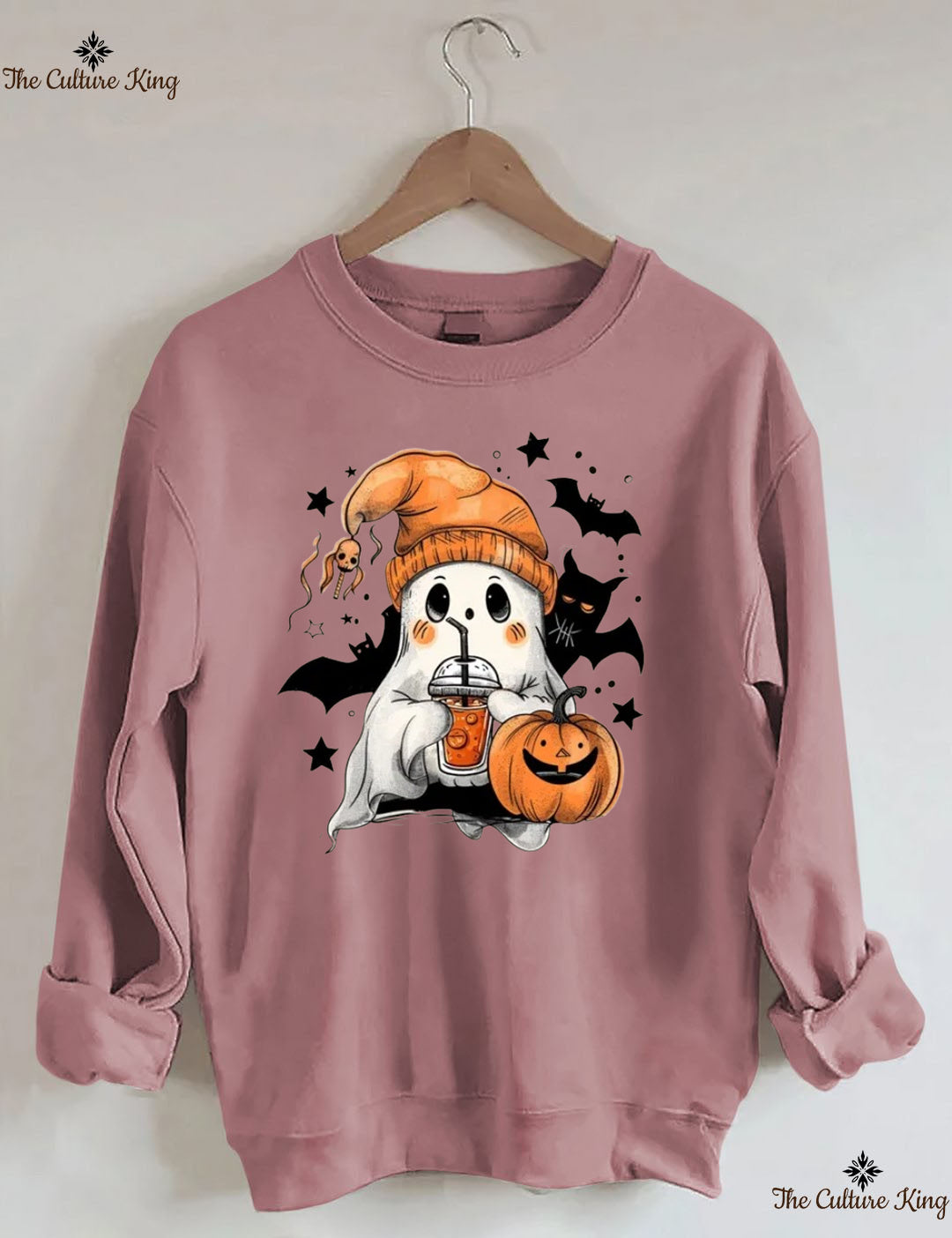 Ghost Pumpkin Ice Halloween Sweatshirt