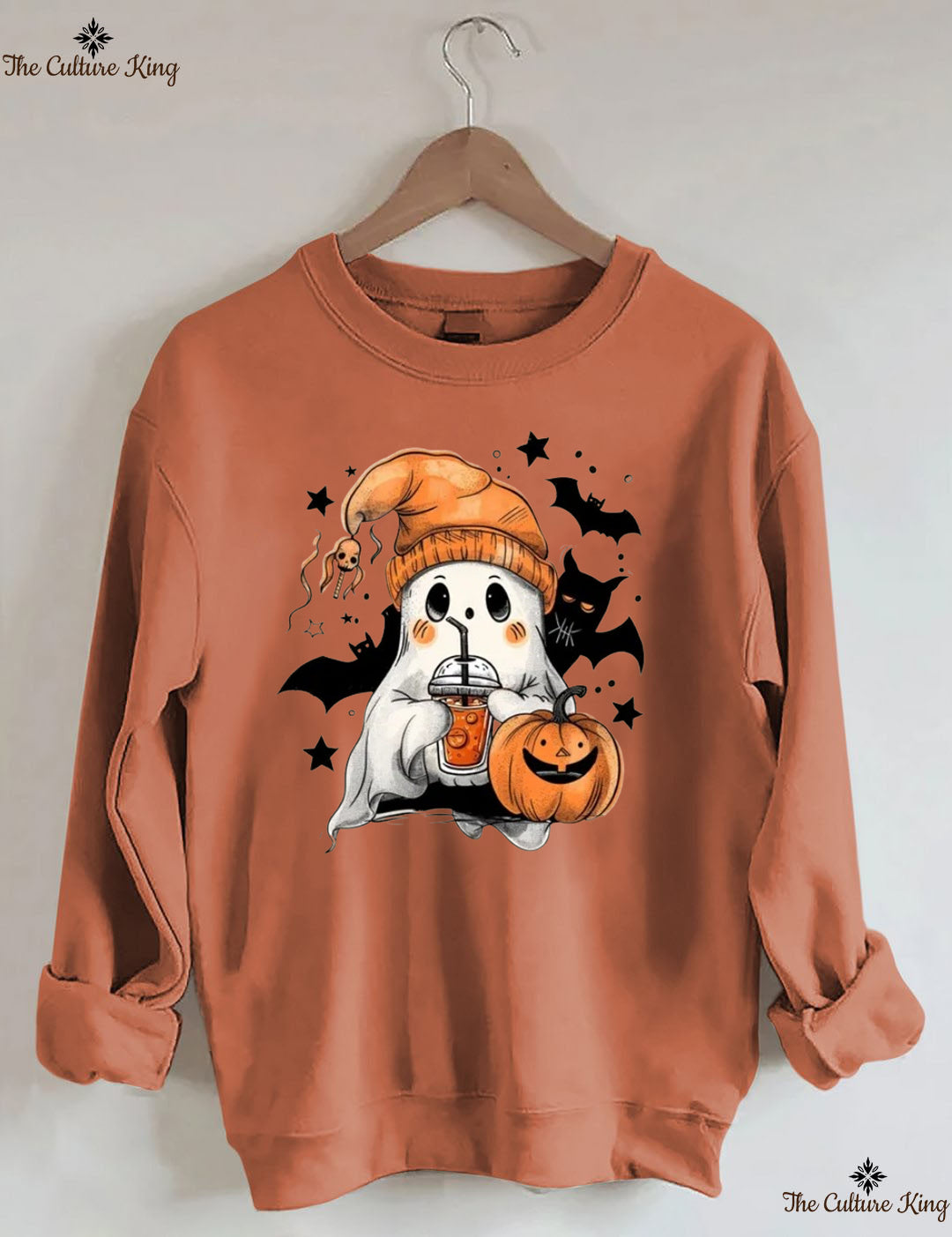 Ghost Pumpkin Ice Halloween Sweatshirt
