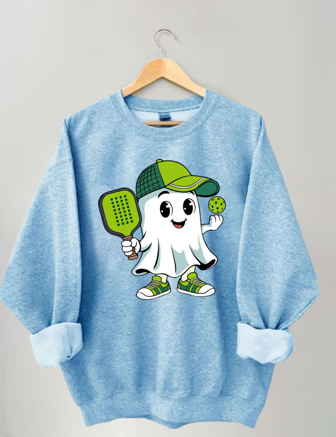 Ghost Pickleball Halloween Sweatshirt
