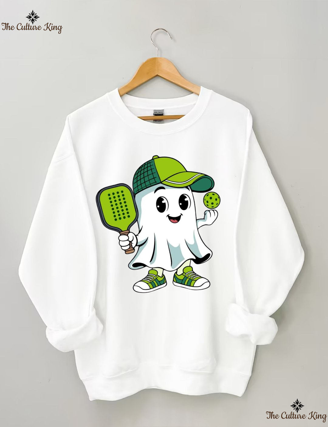 Ghost Pickleball Halloween Sweatshirt