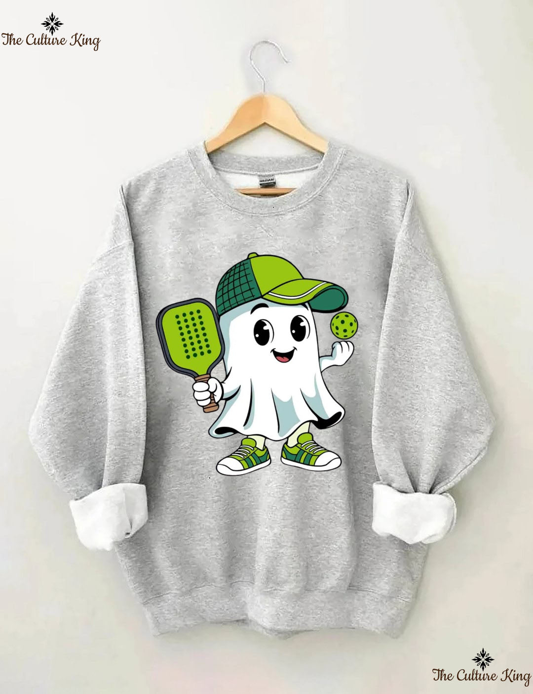 Ghost Pickleball Halloween Sweatshirt