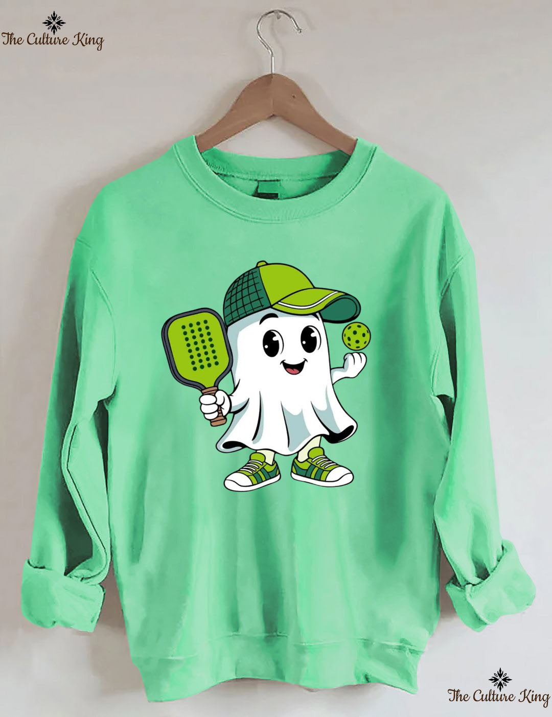 Ghost Pickleball Halloween Sweatshirt