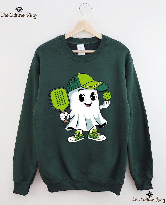 Ghost Pickleball Halloween Sweatshirt