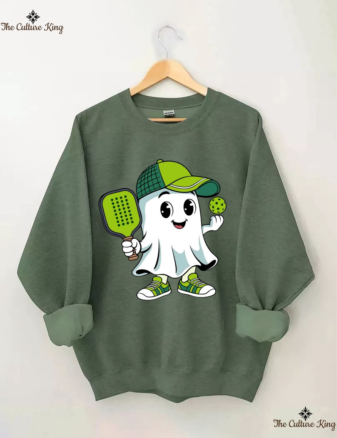 Ghost Pickleball Halloween Sweatshirt