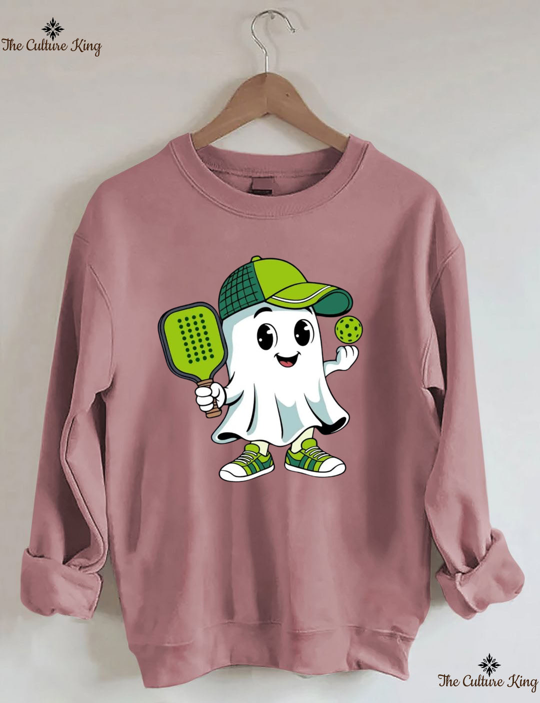 Ghost Pickleball Halloween Sweatshirt