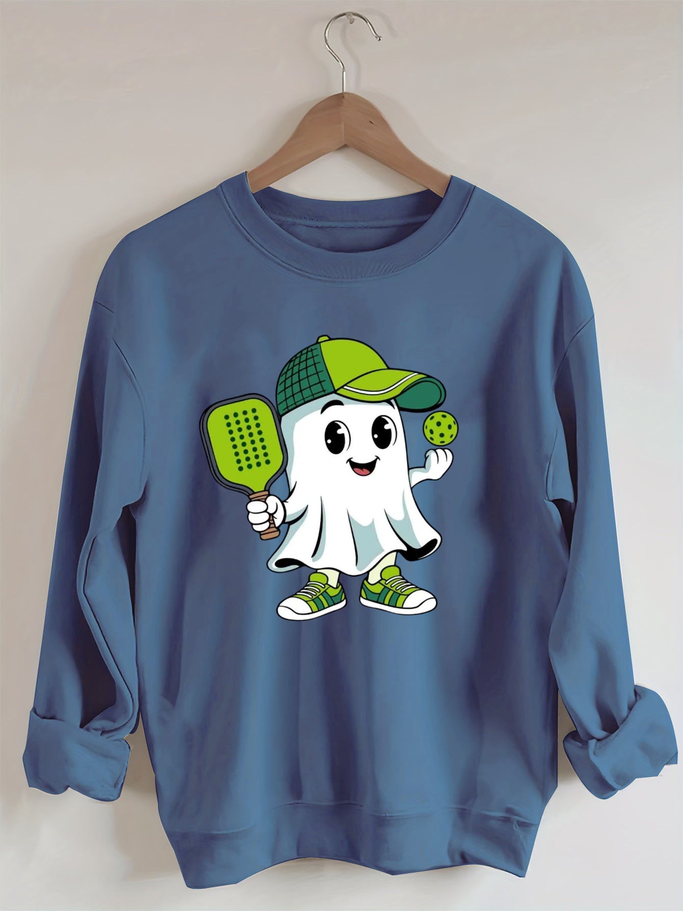 Ghost Pickleball Halloween Sweatshirt