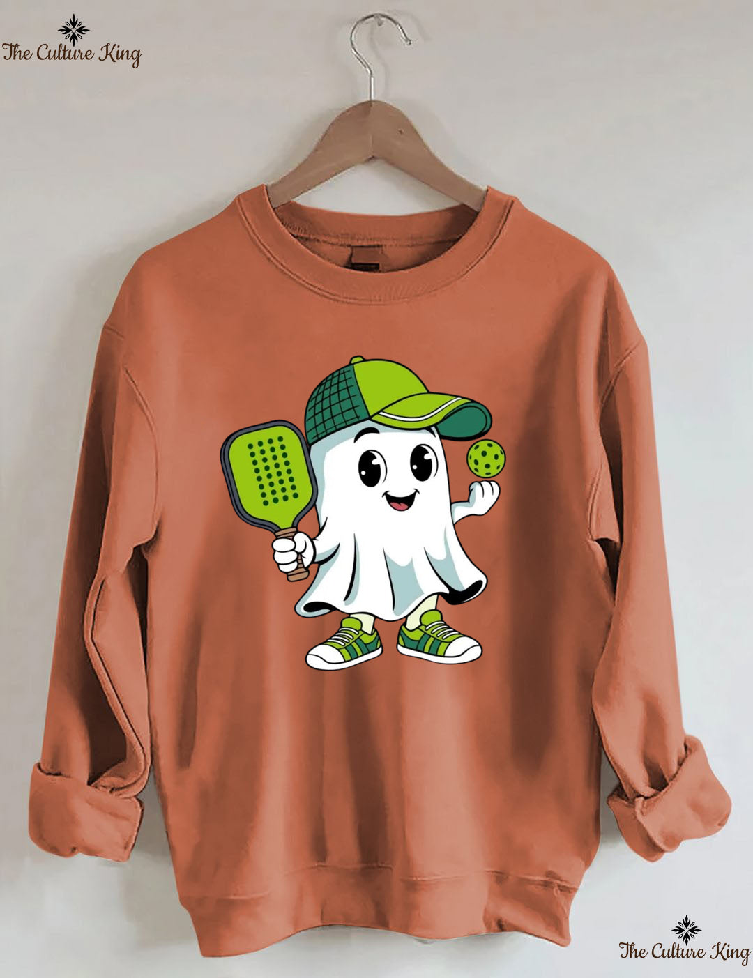 Ghost Pickleball Halloween Sweatshirt