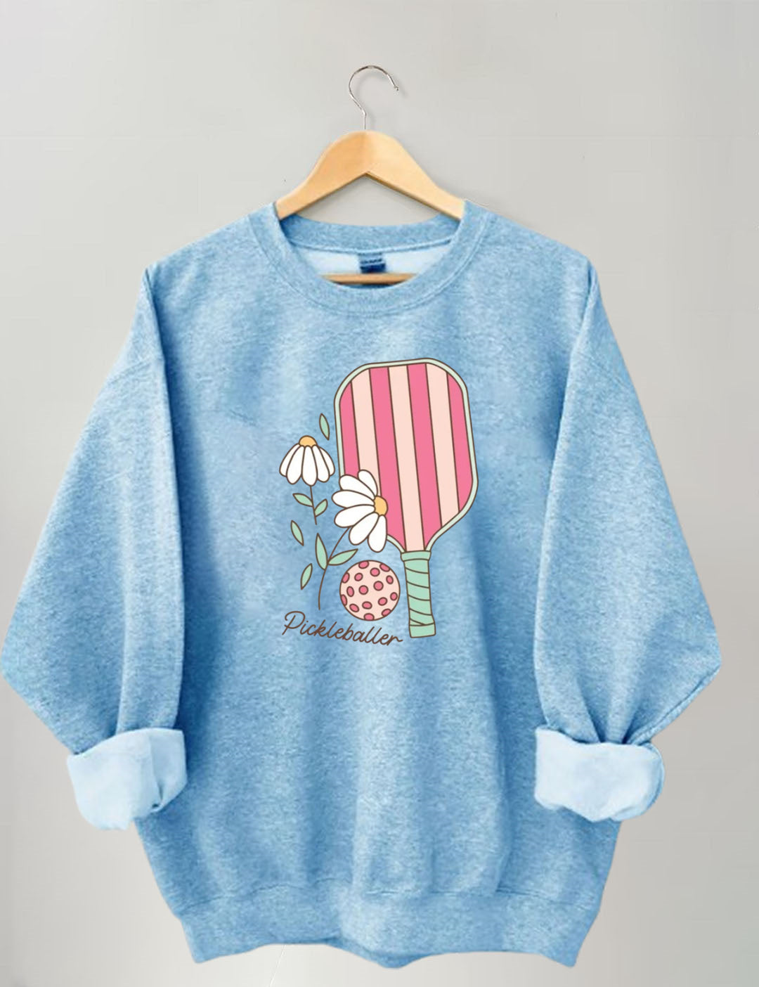 Floral Pickleball Paddle Sweatshirt