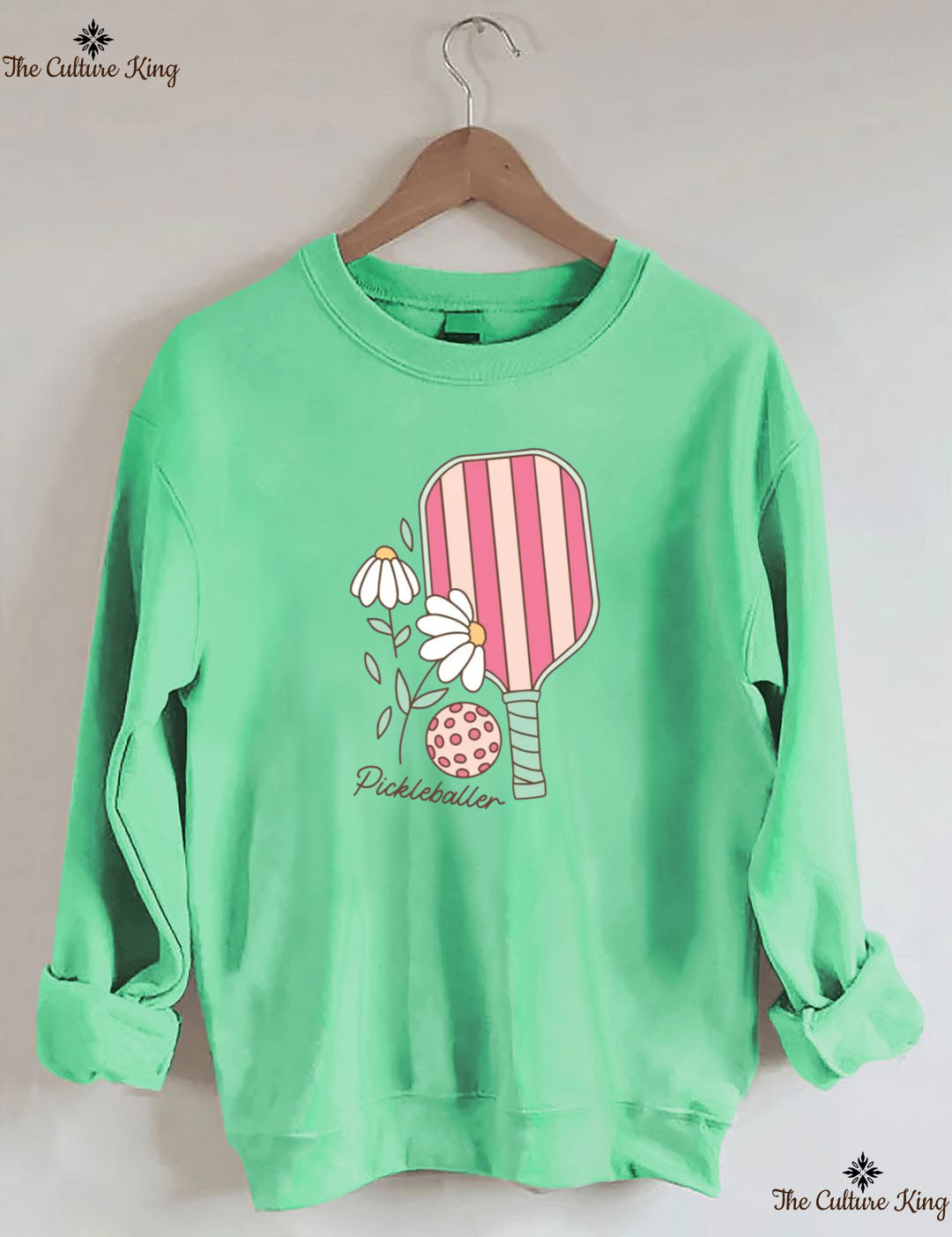 Floral Pickleball Paddle Sweatshirt