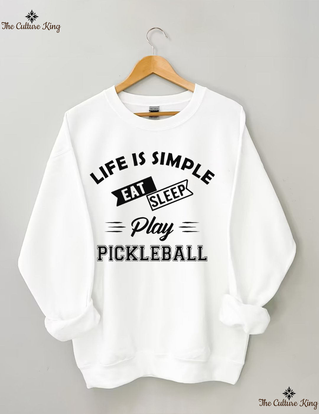 Life is simple eat sleep play pickleball Sweatshirt