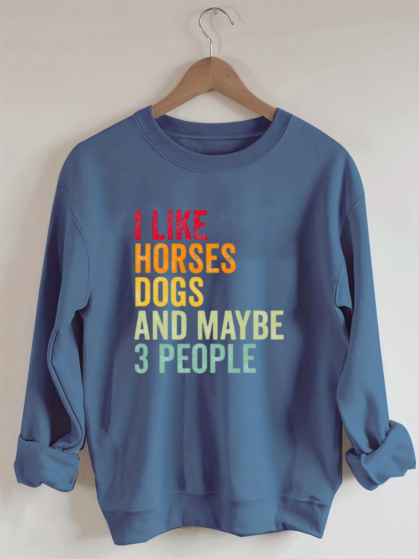 I Like Horses Dogs And Maybe 3 People  Sweatshirt
