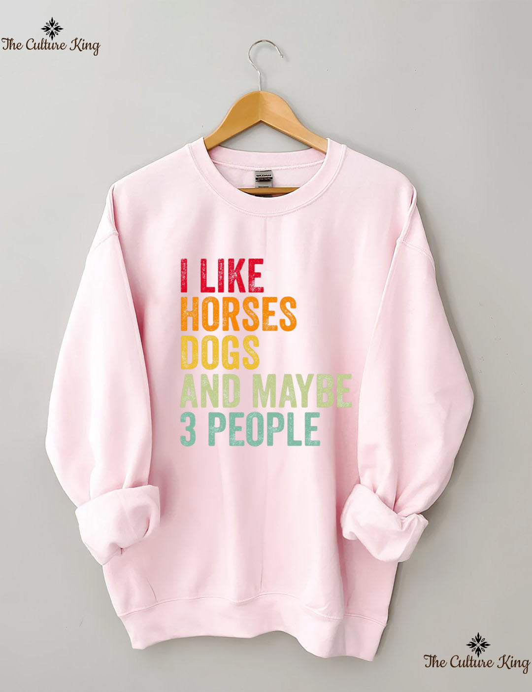 I Like Horses Dogs And Maybe 3 People  Sweatshirt