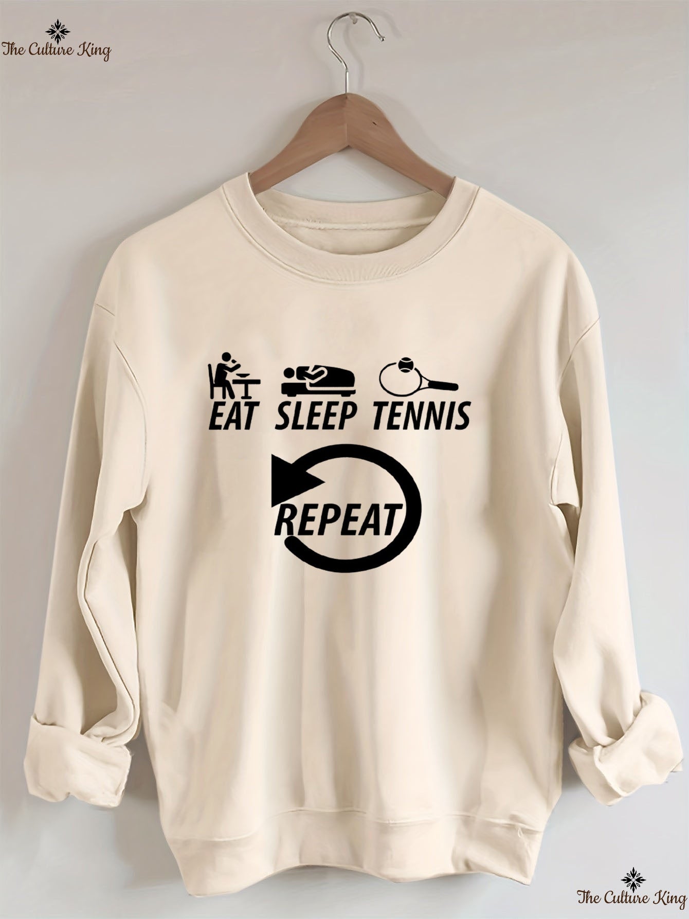 Eat Sleep Tennis Repeat Sweatshirt