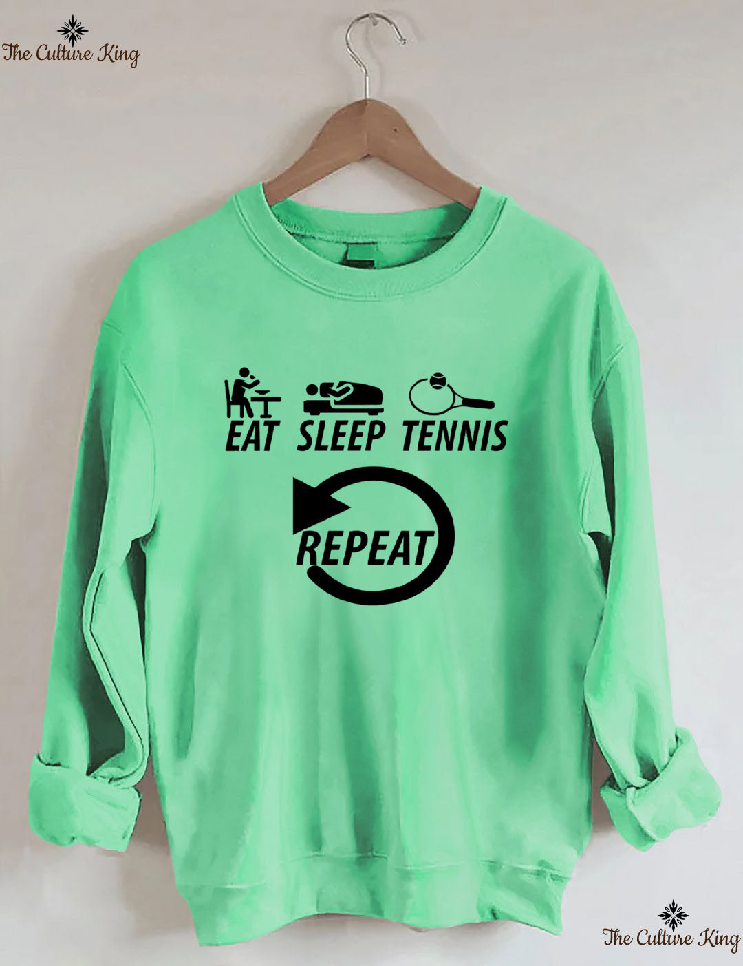 Eat Sleep Tennis Repeat Sweatshirt