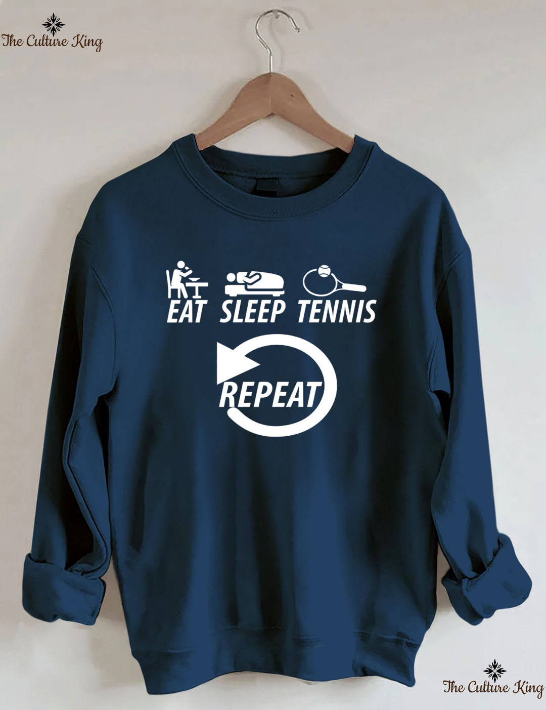 Eat Sleep Tennis Repeat Sweatshirt