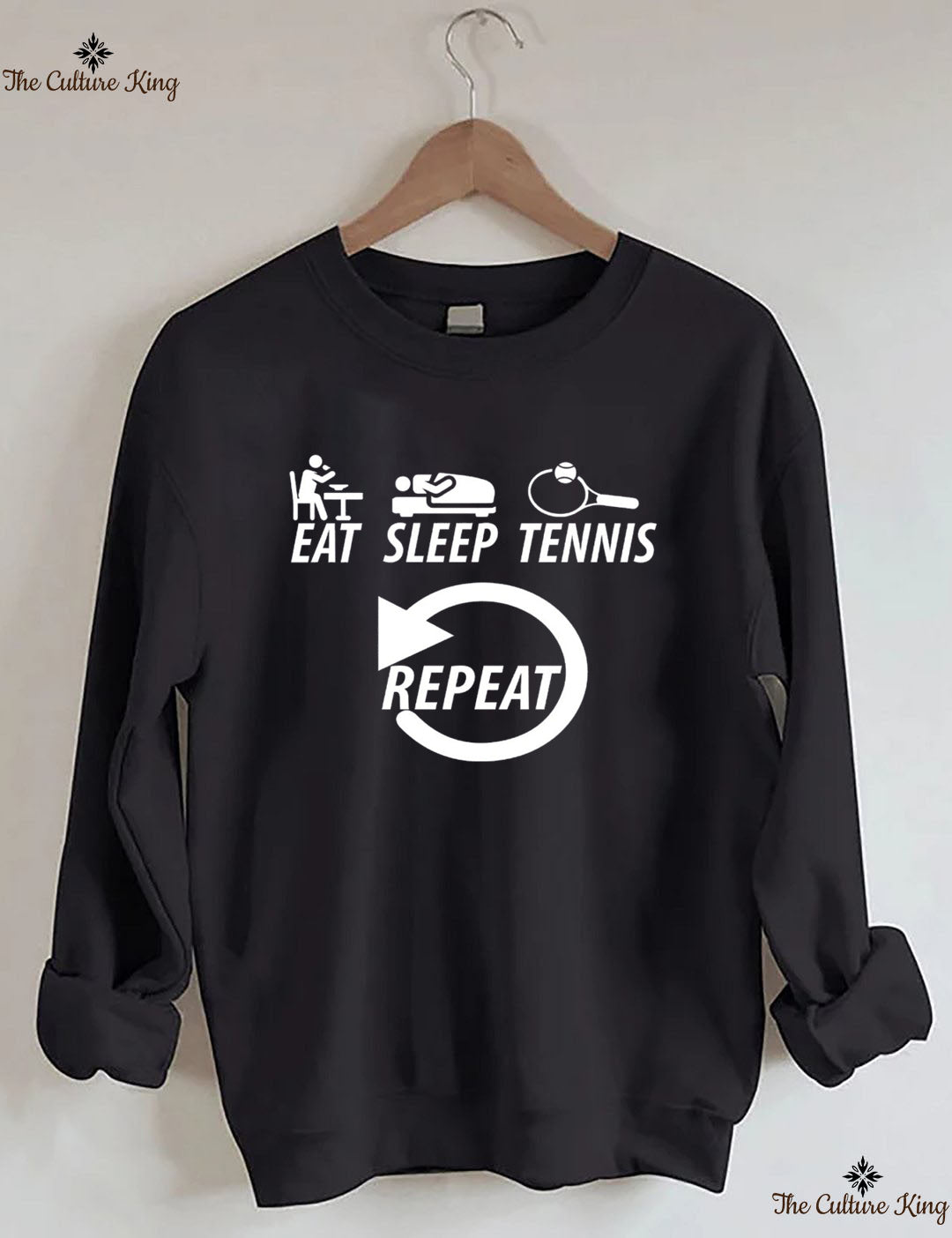 Eat Sleep Tennis Repeat Sweatshirt