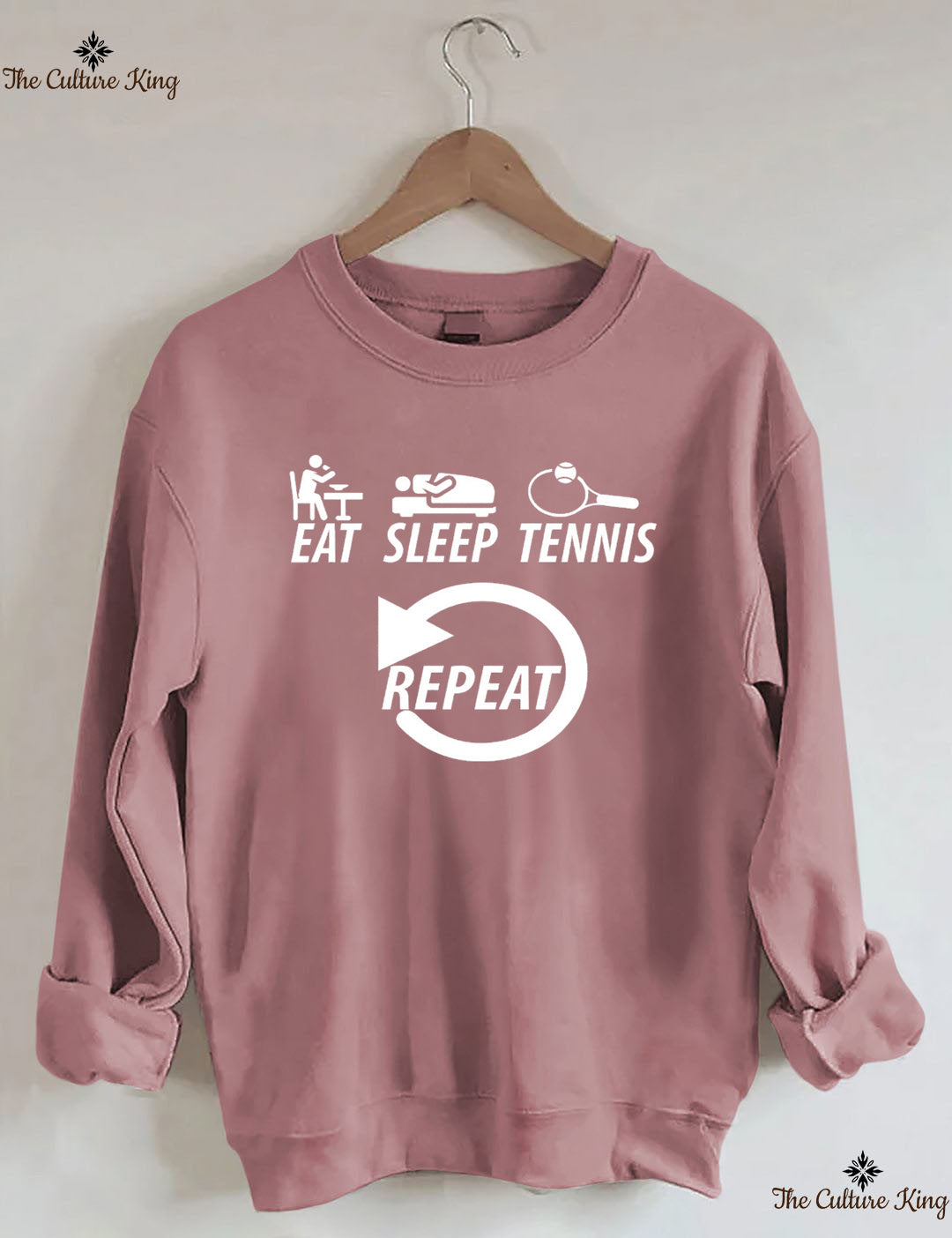 Eat Sleep Tennis Repeat Sweatshirt