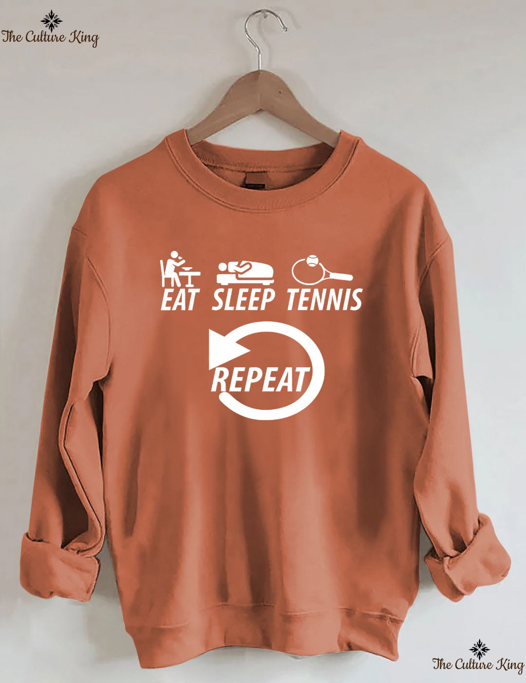 Eat Sleep Tennis Repeat Sweatshirt